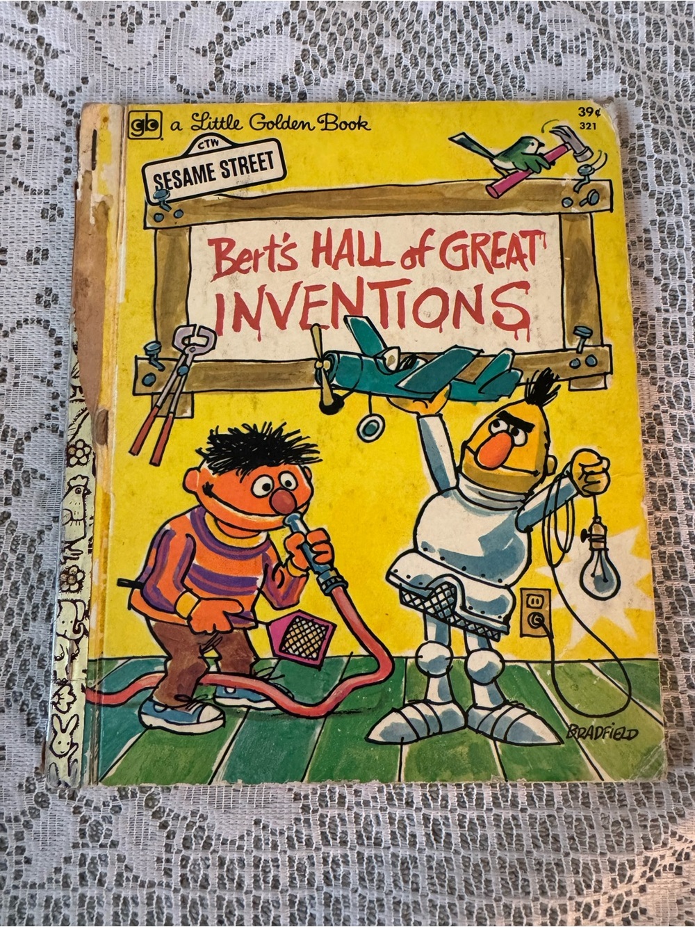 Vintage 1972 Little Golden Book: Bert's Hall of Great Inventions